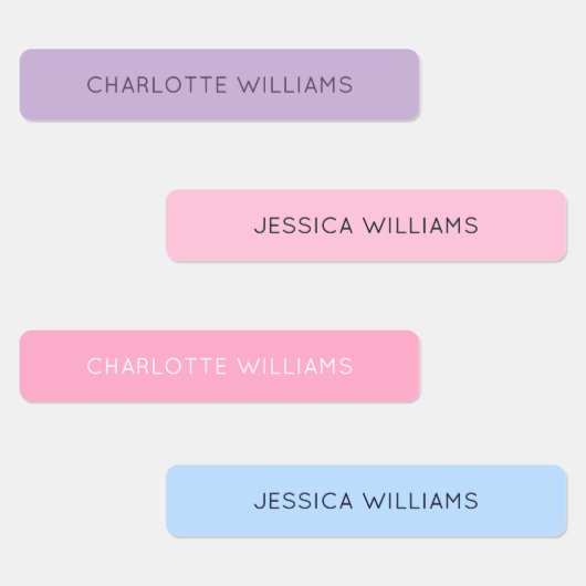 かわいいピンクの女の子新学期防水キッズ ラベル (グループ)