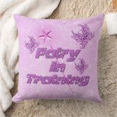 かわいいピンクの妖精のトレーニング装飾用クッション クッション (ブランケット)