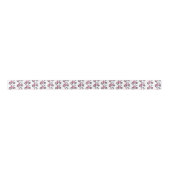 かわいいピンクの子供たち自転車の漫画イラストレーション サテンリボン (正面)