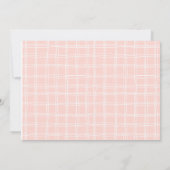 かわいいピンクの子供のスランバーパーティー誕生日招待状 招待状 (裏面)