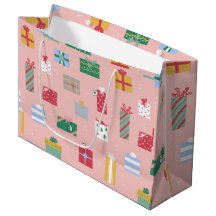 かわいいピンクの子供の休日クリスマスパッケージプレゼント