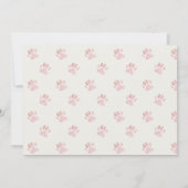 かわいいピンクの子犬の誕生日写真パーティー(あらゆる年齢) サンキューカード (裏面)