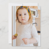 かわいいピンクの子犬の誕生日写真パーティー(あらゆる年齢) サンキューカード (裏面)