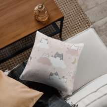 かわいいピンクの子猫の柄