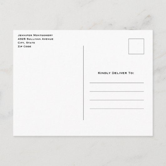 かわいいピンクの子豚の動物写真デートを保存 インビテーションポストカード (裏面)