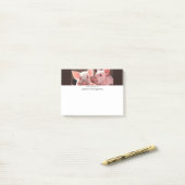 かわいいピンクの子豚の動物写真 ポストイット (デスク上)