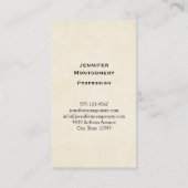 かわいいピンクの子豚の動物写真 名刺 (裏面)