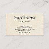 かわいいピンクの子豚の動物写真 名刺 (裏面)