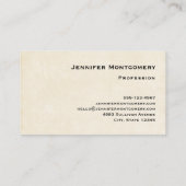 かわいいピンクの子豚の動物写真 名刺 (裏面)