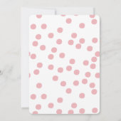 かわいいピンクの子豚 |子供の誕生日パーティー 招待状 (裏面)