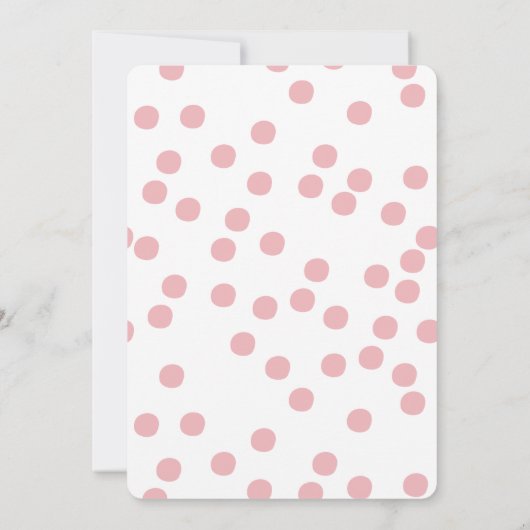 かわいいピンクの子豚 |子供の誕生日パーティー 招待状 (裏面)