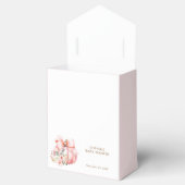 かわいいピンクの小さなカボチャ赤ちゃんシャワーありがとう フェイバーボックス (オープン)