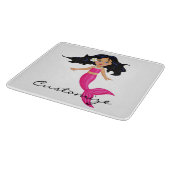 かわいいピンクの尾をした人魚のひいさまサンダーコーブ カッティングボード (角)