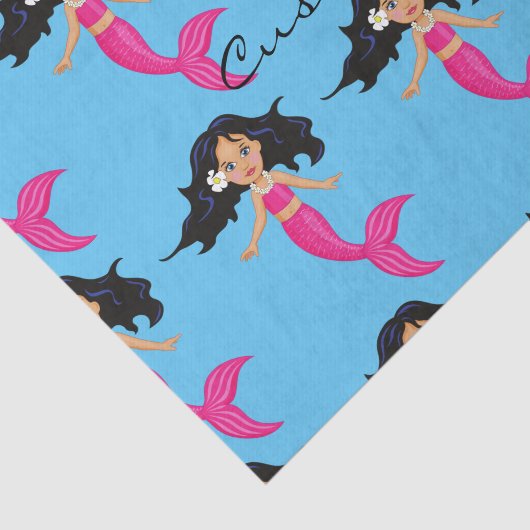 かわいいピンクの尾をした人魚のひいさまサンダーコーブ 薄葉紙 (詳細)