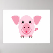 かわいいピンクの幸せな子豚