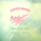 かわいいピンクの幸せな軸索 ウィンドウサイン (シート3)