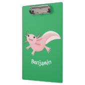 かわいいピンクの幸せな軸索 クリップボード (左)