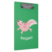 かわいいピンクの幸せな軸索 クリップボード (右)