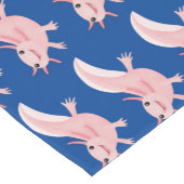 かわいいピンクの幸せな軸索 ショートテーブルランナー (コーナー)