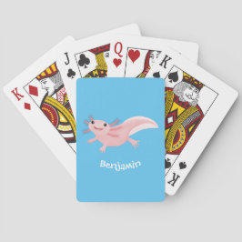 かわいいピンクの幸せな軸索 トランプ