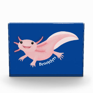 かわいいピンクの幸せな軸索 フォトブロック