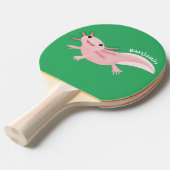 かわいいピンクの幸せな軸索 卓球ラケット (正面アングル)