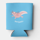 かわいいピンクの幸せな軸索 缶クーラー (正面)