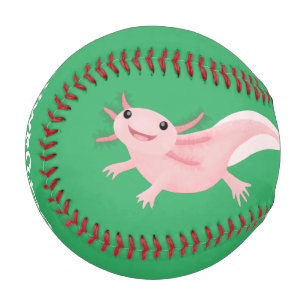 かわいいピンクの幸せな軸索 野球ボール
