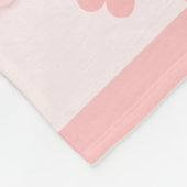 かわいいピンクの幻想的な虹の一角 フリースブランケット (角)