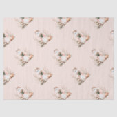 かわいいピンクの幽霊とバラキッズハロウィーン 薄葉紙 (正面)