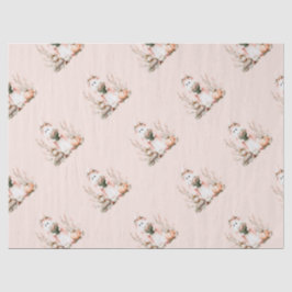 かわいいピンクの幽霊とバラキッズハロウィーン 薄葉紙