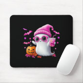 かわいいピンクの幽霊のハロウィン - 面白いレトロな幽霊と マウスパッド (マウス)