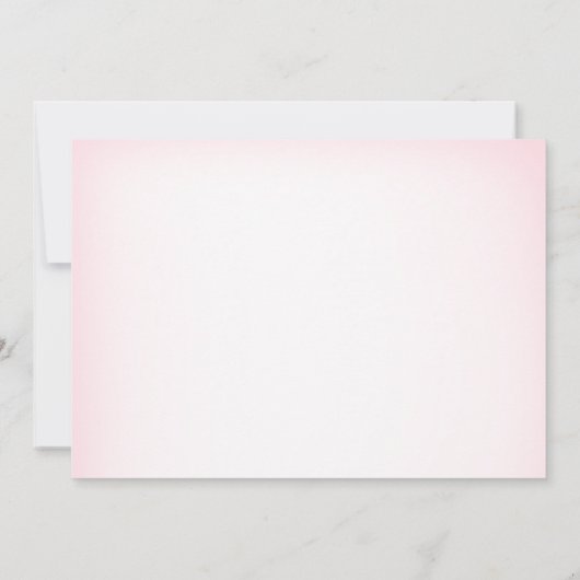 かわいいピンクの幽霊ハロウィーン赤ちゃんシャワーパーティー写真 招待状 (裏面)