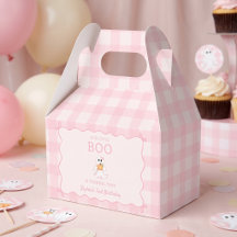 かわいいピンクの幽霊 ハロウィン バースデーパーティー 景品ボックス