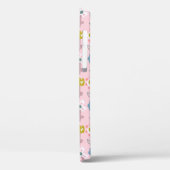 かわいいピンクの庭の花パーソナライズされたの名前 Case-Mate iPhoneケース (裏面 / 左)