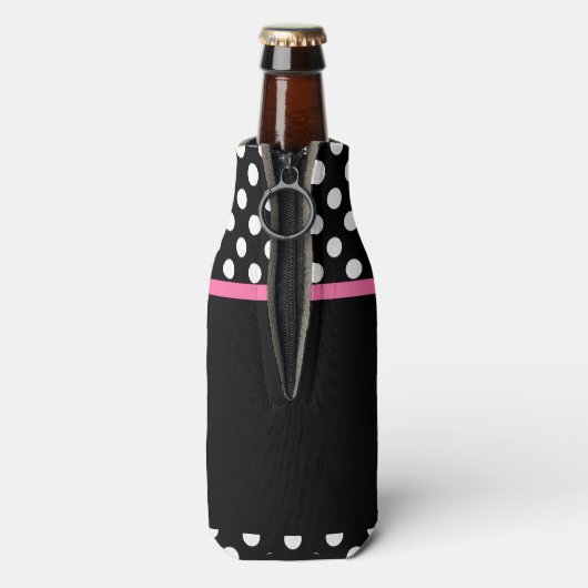 かわいいピンクの弓の名前 ボトルクーラー (ボトル裏面)