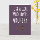 かわいいピンクの弓矢のカード　赤ちゃんの女の子　子供　アーチェリー カード (黄色い花)