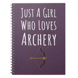 かわいいピンクの弓道ギフト 赤ちゃんの女の子 子供 アーチェリー ノートブック