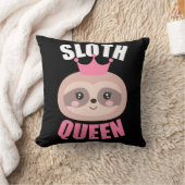 かわいいピンクの怠惰の女王のクッションの枕 クッション (ブランケット)