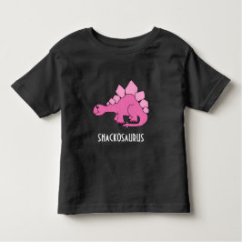 かわいいピンクの恐竜; Snackosaurus トドラーTシャツ
