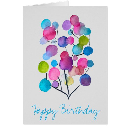 かわいいピンクの抽象アートの木 (正面)