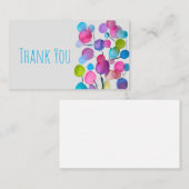 かわいいピンクの抽象芸術アートツリー ノートカード (正面/裏面)