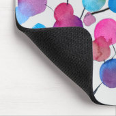 かわいいピンクの抽象芸術アートツリー マウスパッド (コーナー)