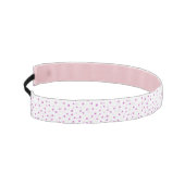 かわいいピンクの斑点のあるヘッドバンド アスレチックヘッドバンド (左)