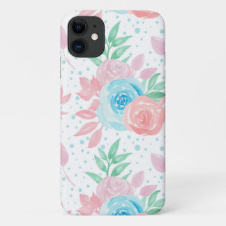 かわいいピンクの春の花 iPhone 11 ケース
