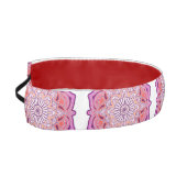 かわいいピンクの曼荼羅 アスレチックヘッドバンド (左)