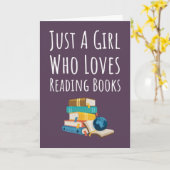 かわいいピンクの本を読むためのカード　赤ちゃん　女の子　子供向け カード (黄色い花)