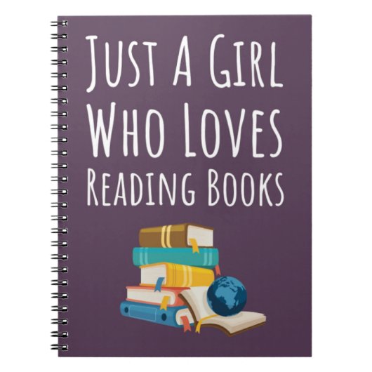 かわいいピンクの本を読むためのプレゼント　赤ちゃんの女の子におすすめのギフト ノートブック (正面)