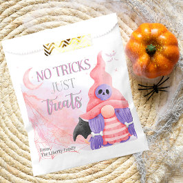 かわいいピンクの格言水色の子供がトリックまたは治療 フェイバーバッグ