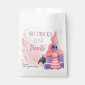 かわいいピンクの格言水色の子供がトリックまたは治療 フェイバーバッグ (正面)